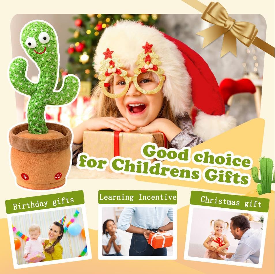 Cute Dancing and Talking Cactus Toy