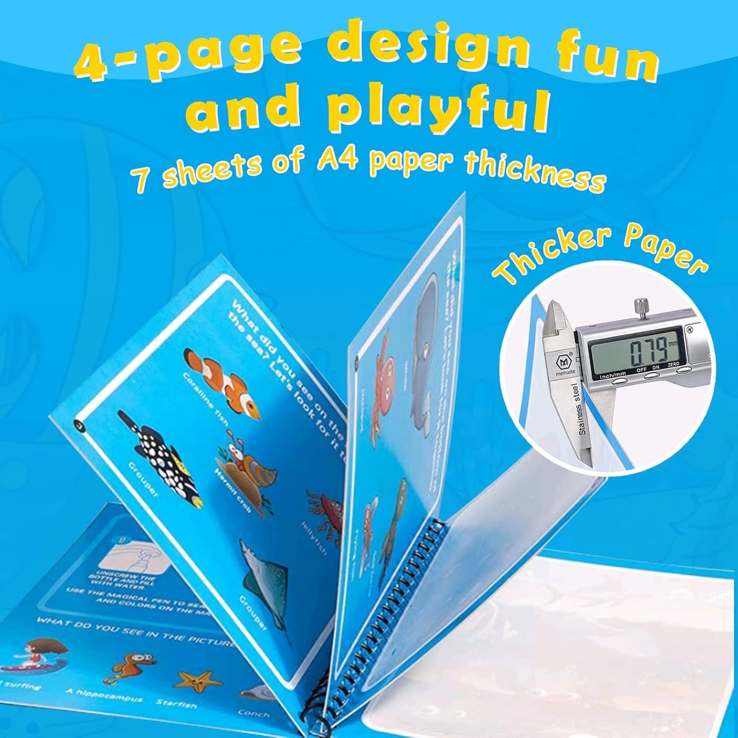 Magic Water Coloring Book For Kids. (random Color)