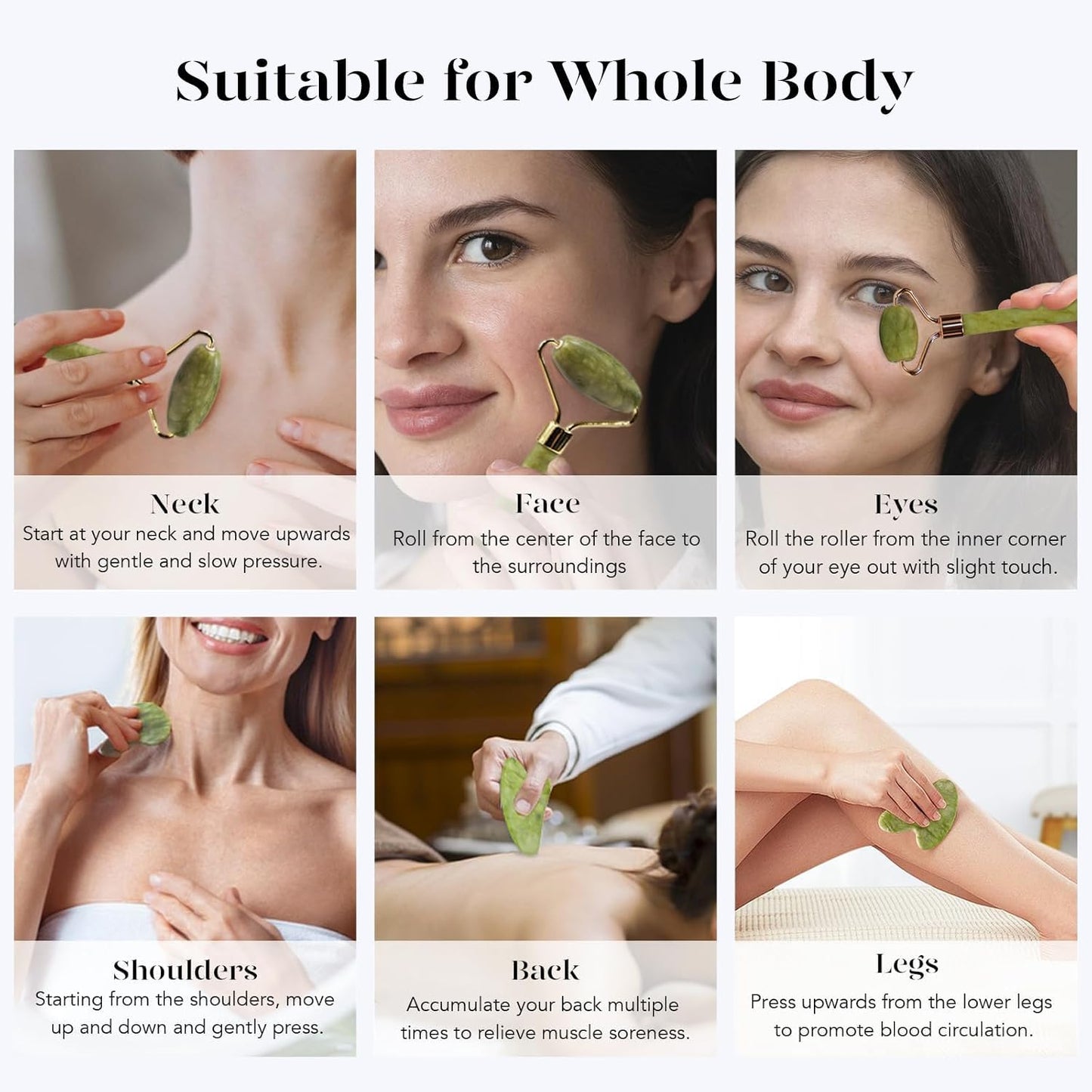 Jade Roller & Gua sha For facial
