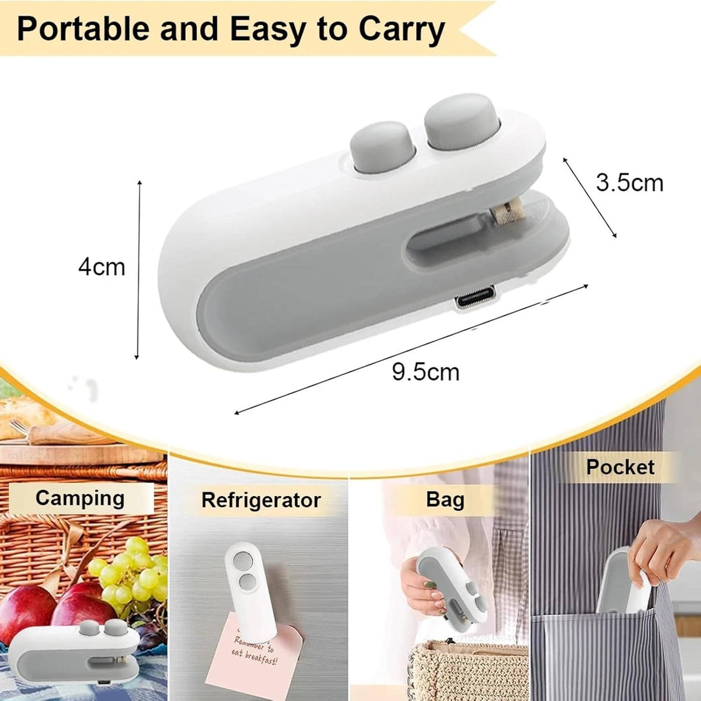 Portable Mini Sealer For Plastic Bags Package Food Saver Gadgets