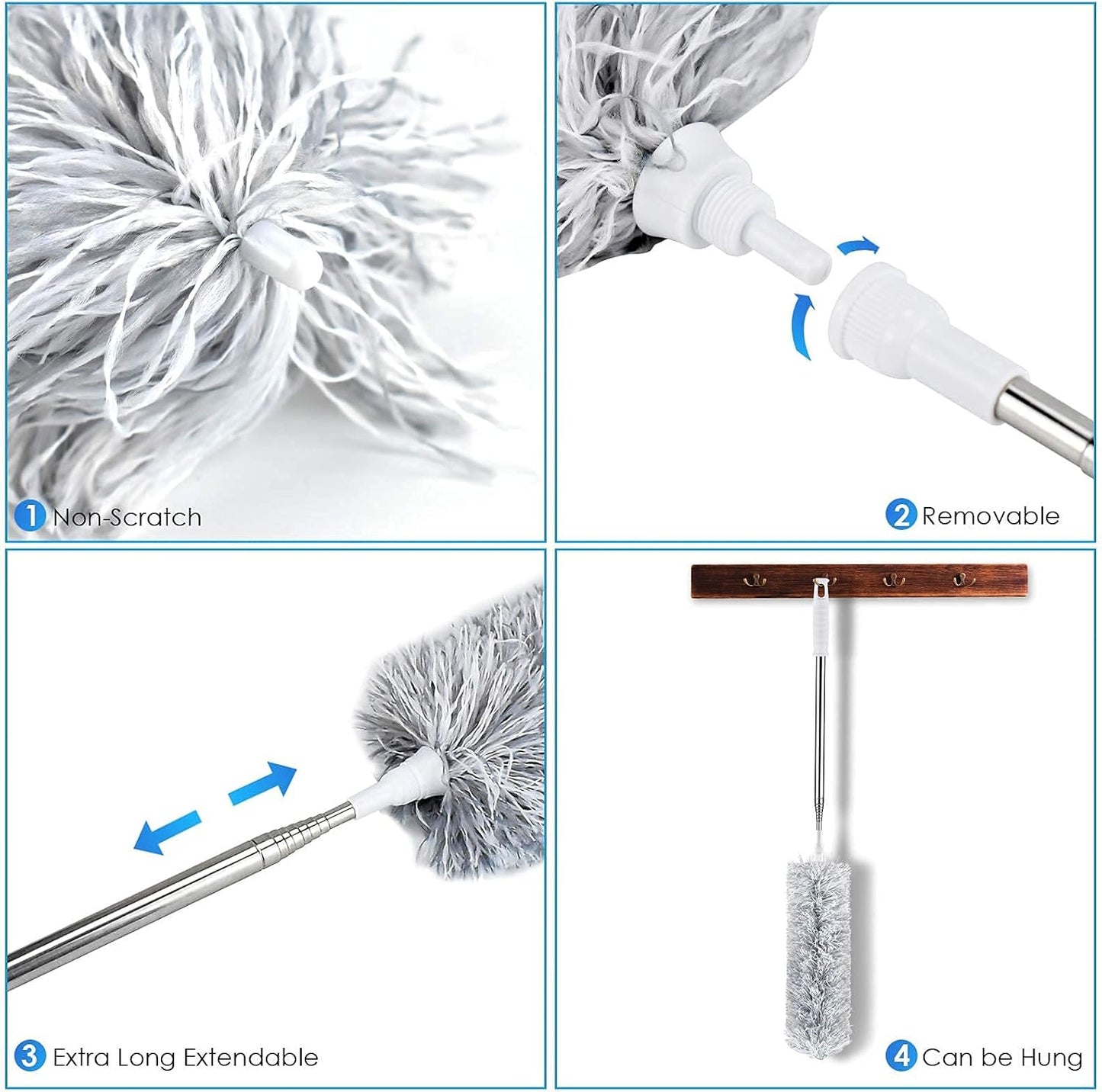 Long Handle Microfiber Feather Ceiling Duster