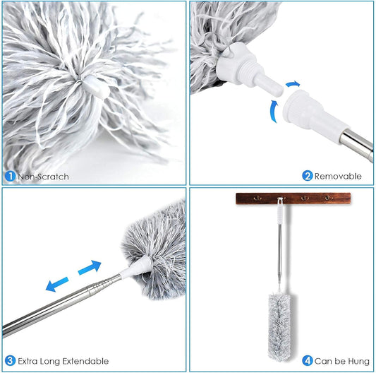 Long Handle Microfiber Feather Ceiling Duster