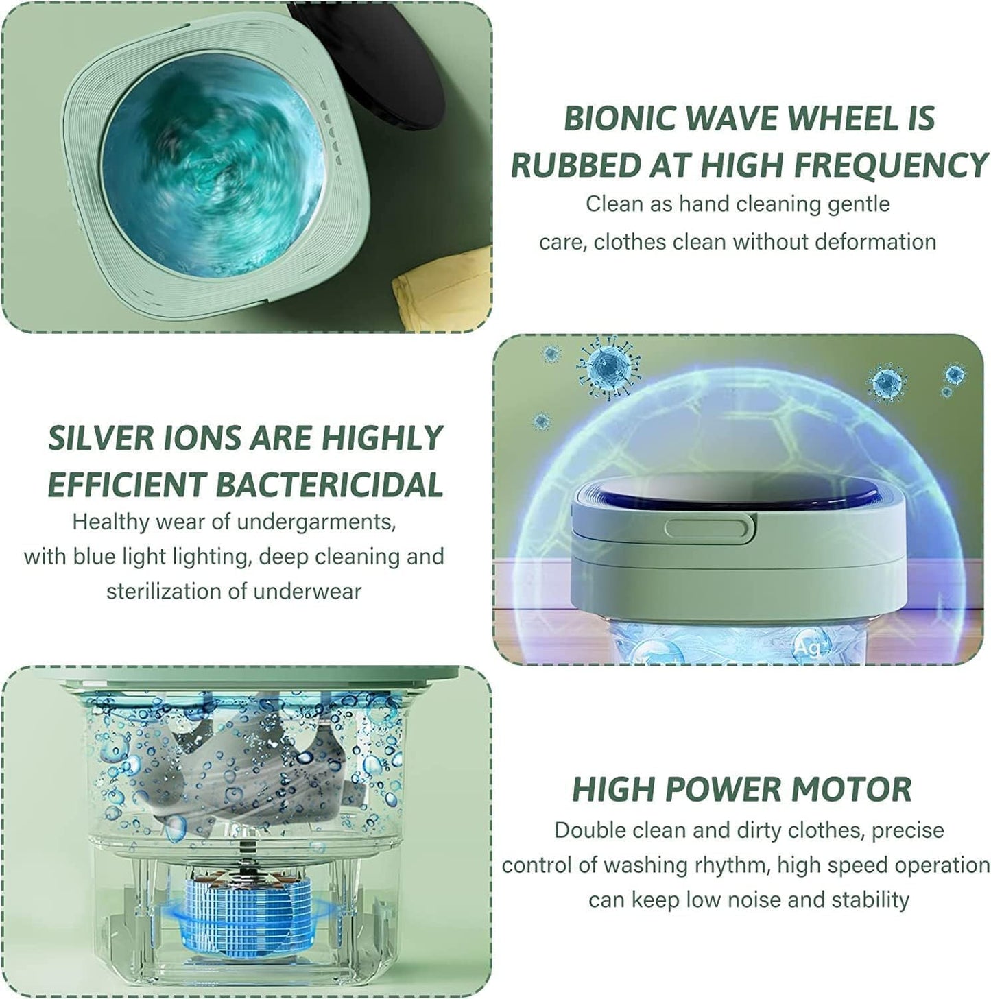 Foldable Electric Mini Washing Machine With Dryer Option