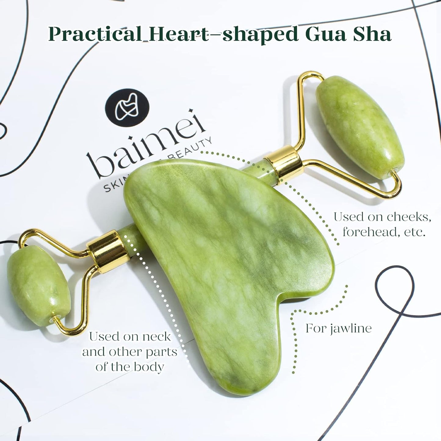 Jade Roller & Gua sha For facial