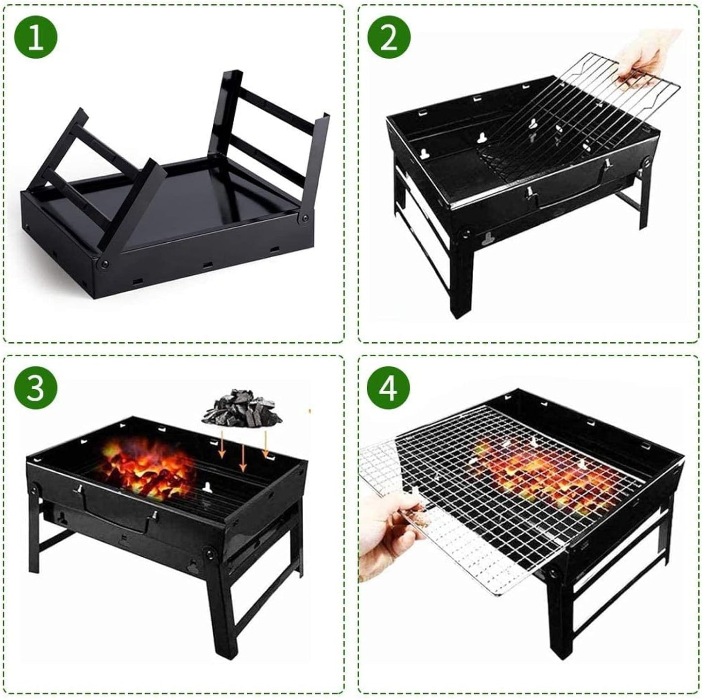 Portable & Foldable BBQ Grill Space Saver