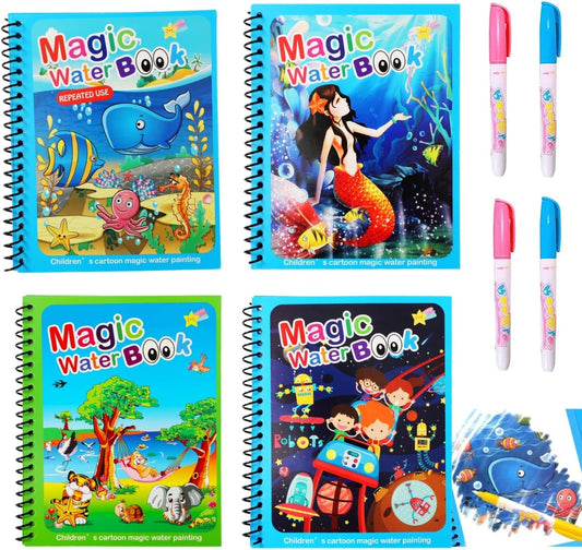 Magic Water Coloring Book For Kids. (random Color)