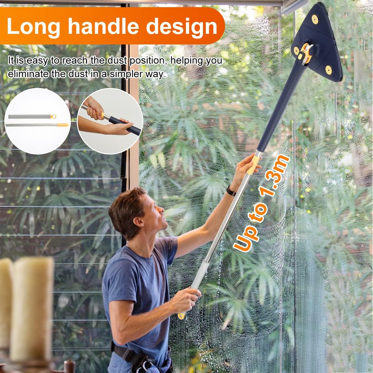 Triangle Mop 360 Adjustable With Twist Squeeze