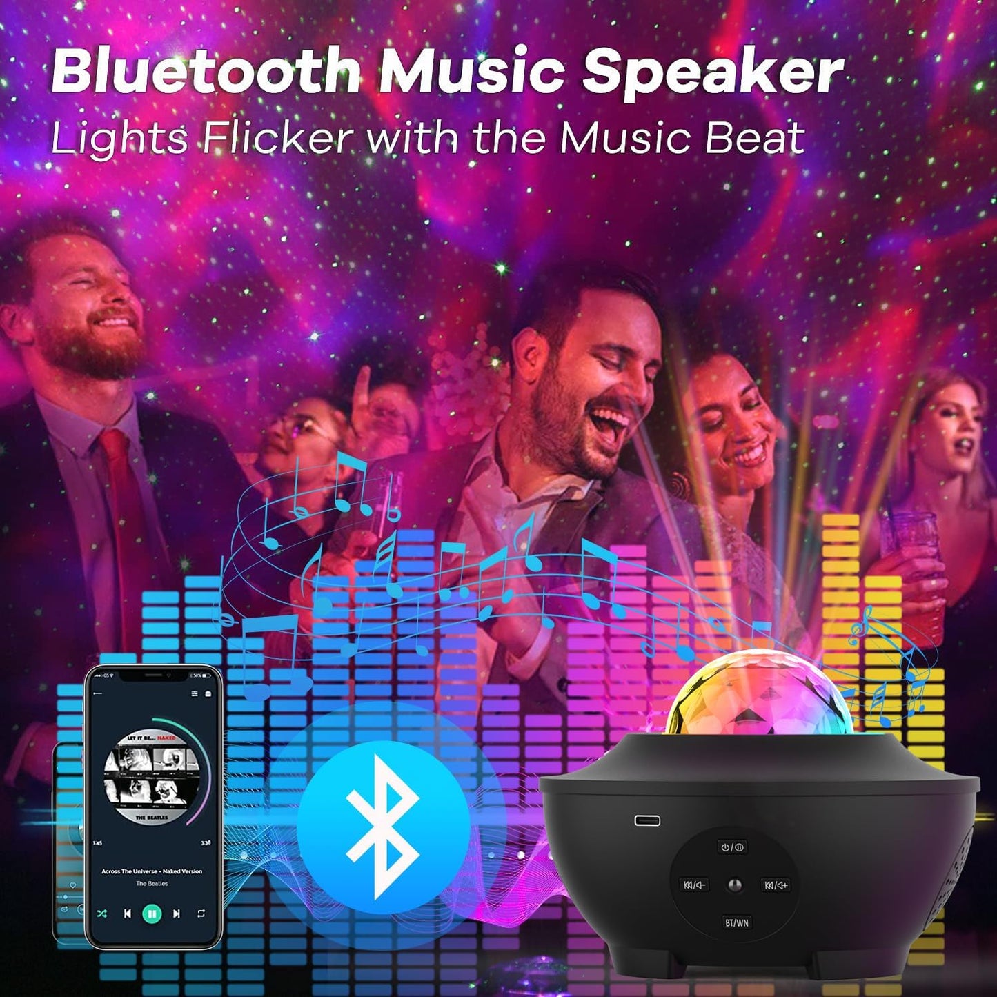Galaxy Projector With Remote