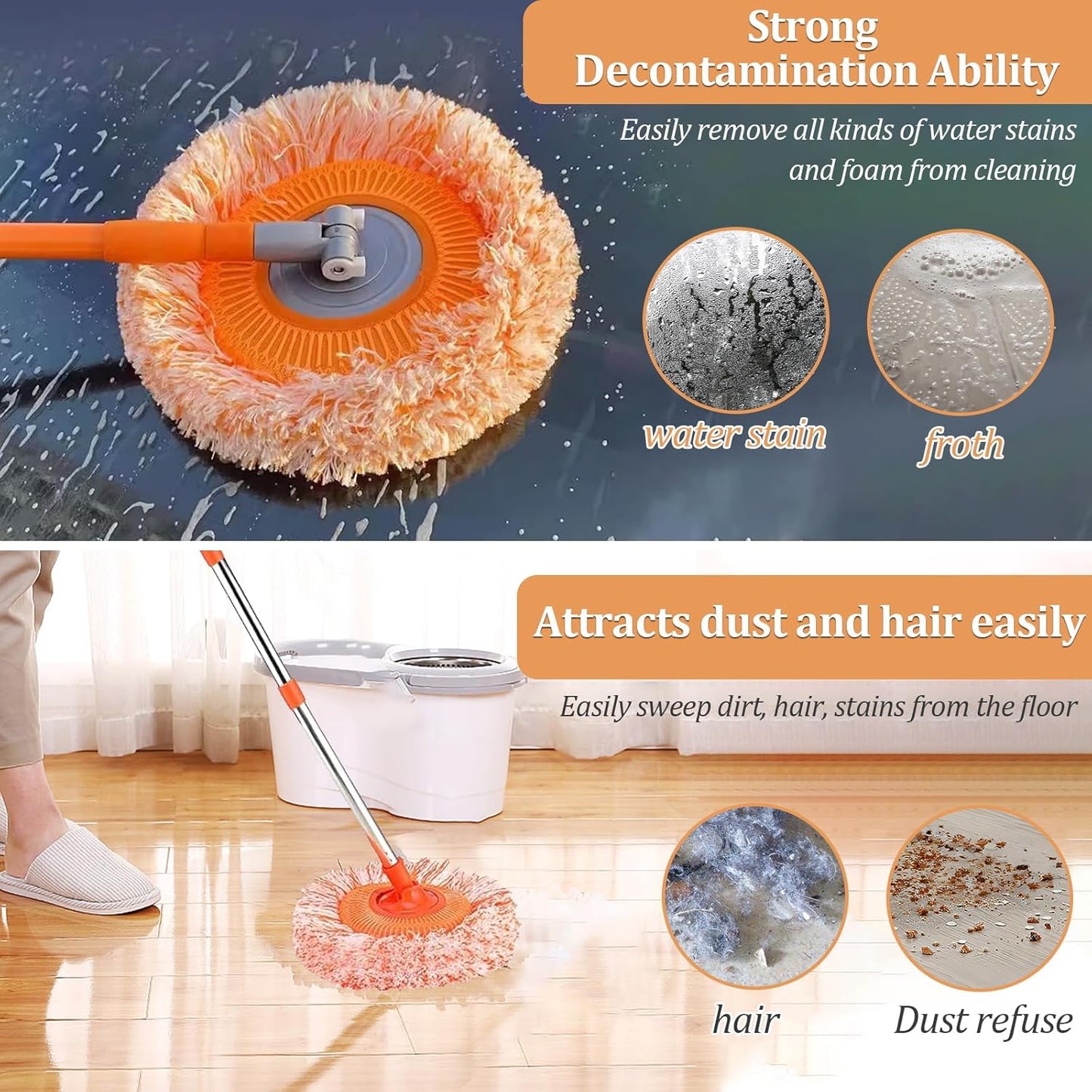 360° Rotatable Sunflower Dust Mop