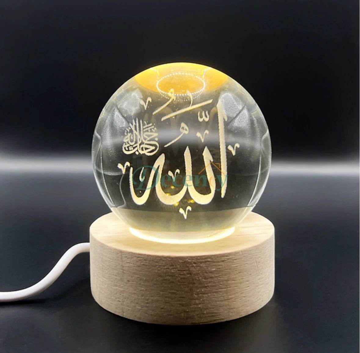 Modern 3D Crystal Galaxy Lamp with USB charging