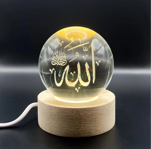 Modern 3D Crystal Galaxy Lamp with USB charging