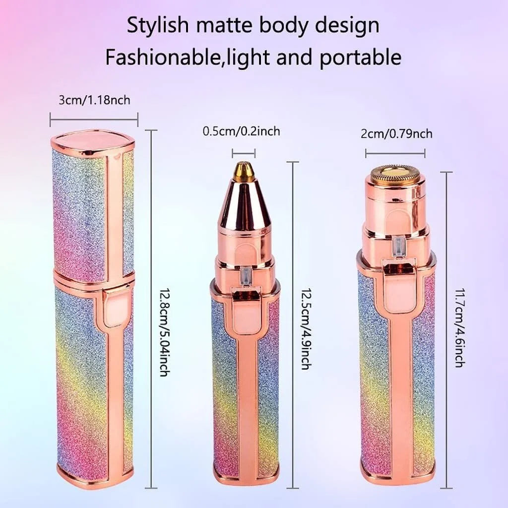 Facial Beauty - 2 In 1 Rechargeable Electric Eyebrow Trimmer +Body Facial Hair Removal