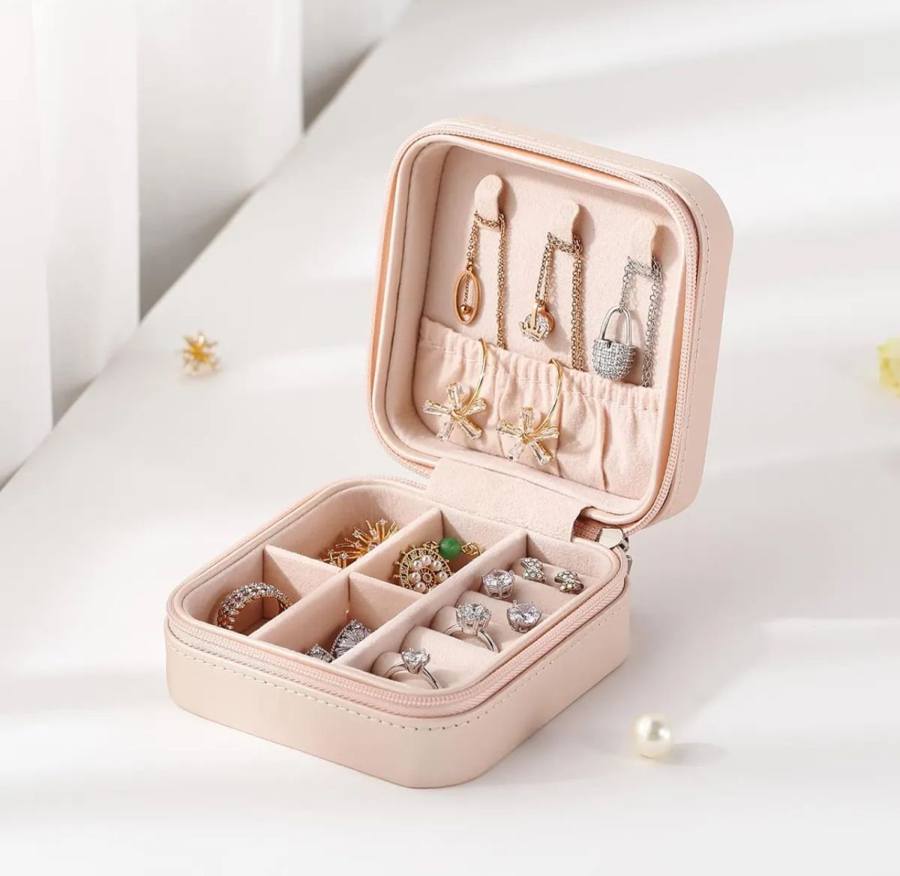 Mini Jewelry Leather Organizer