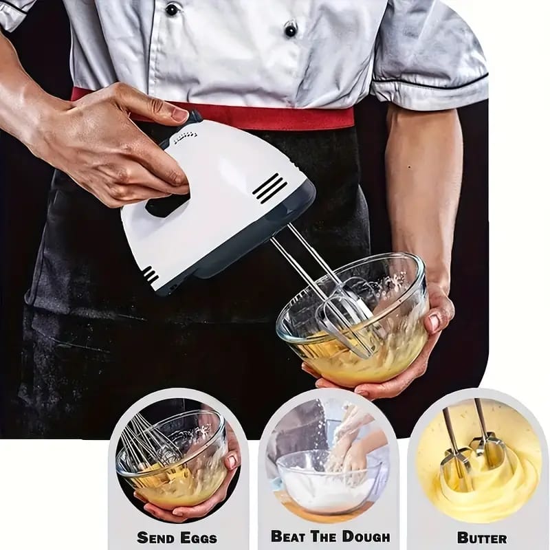 7-Speed Handheld Electric Mixer