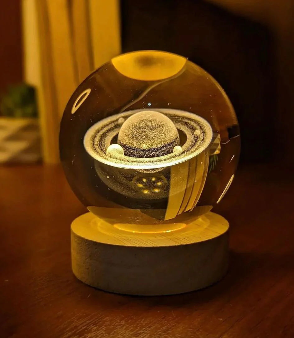 Modern 3D Crystal Galaxy Lamp with USB charging