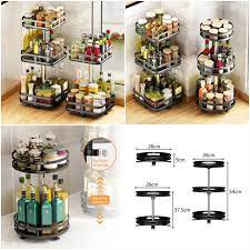 360° Rotatable Metal Storage Organizer